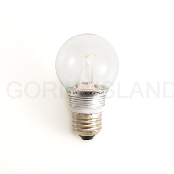 電球型LED E26　5W クリア：電球