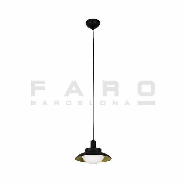 SIDE LED Black and gold pendant lamp G9