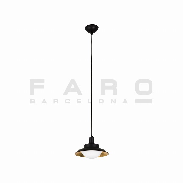 SIDE LED Black/copper pendant lamp G9
