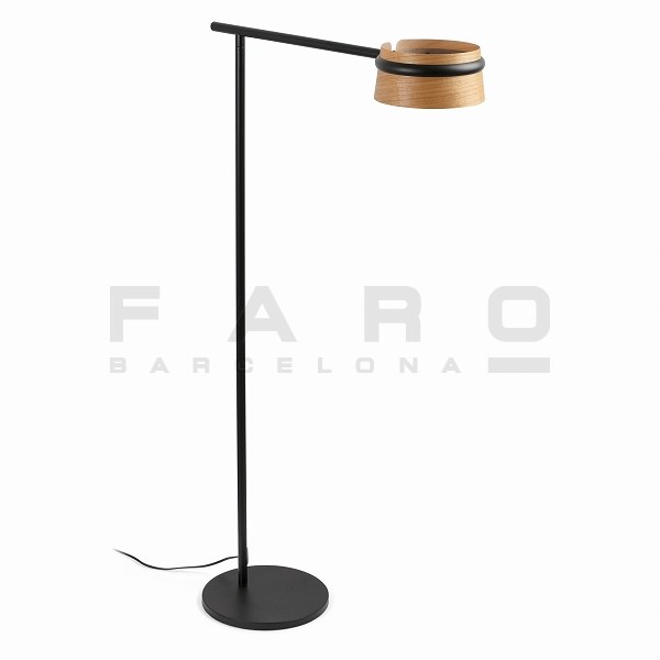 FA29569  LOOP LED Black floor lamp