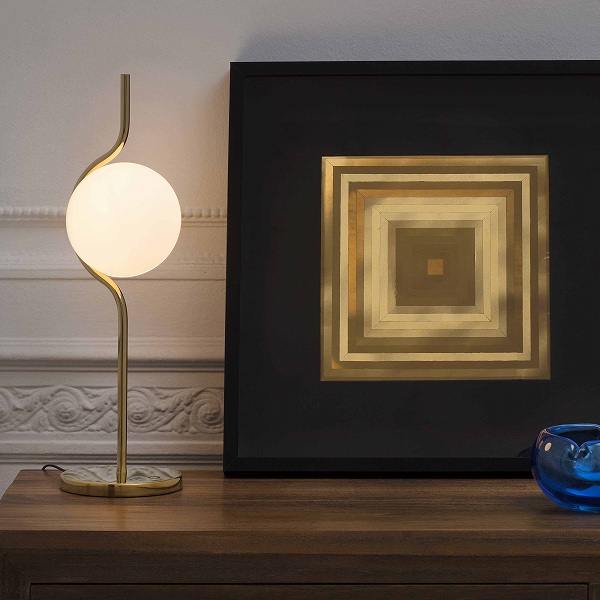 LE VITA LED Gold table lamp dimmable