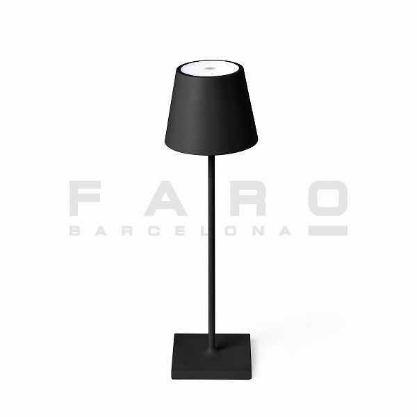 FA70776  TOC LED Black portable lamp
