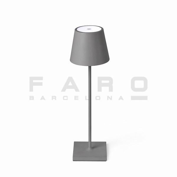 FA70777  TOC LED Grey portable lamp
