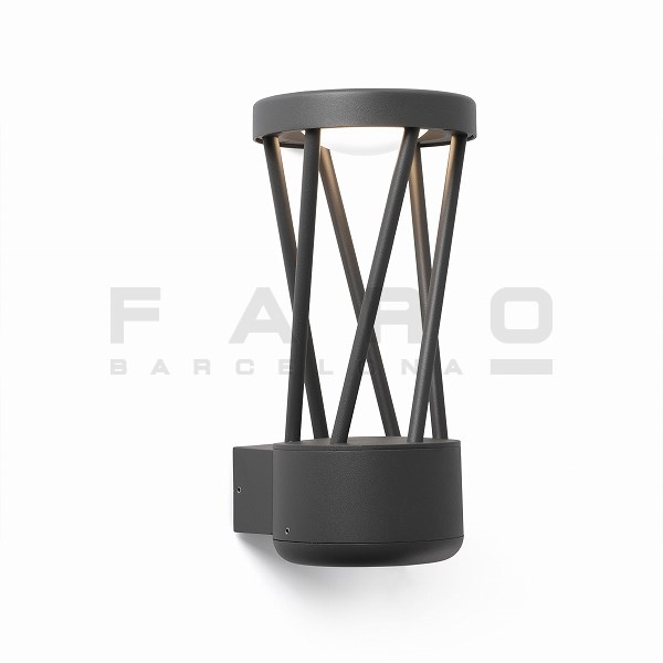 FA71285  TWIST LED Dark grey wall lamp