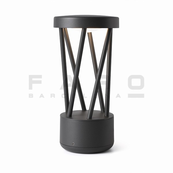 FA71286  TWIST LED Dark grey beacon lamp h30cm