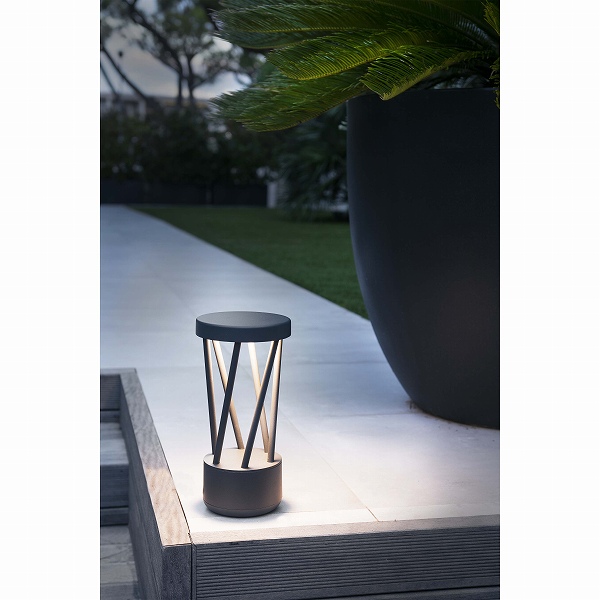 TWIST LED Dark grey beacon lamp h30cm