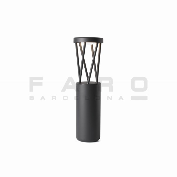 FA71287  TWIST LED Dark grey beacon lamp h50cm