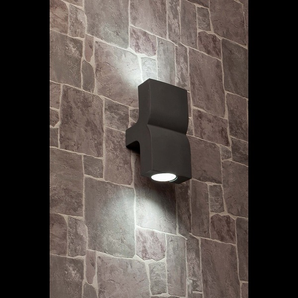 KLAMP Dark grey wall lamp 2L